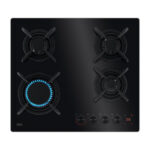 AEG Placa de gas - AEG HKB64453NB, 4 zone(s) zonas, NG + LPG (Propane/Butane), 5,20 cm, Negro