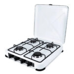 PROMIS Placa de gas - PROMIS 5770012, 4 zonas, LPG (Propane/Butane), 52,01 cm, Inox