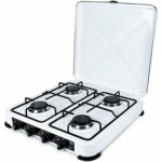 PROMIS Placa de gas - PROMIS 5770012, 4 zonas, LPG (Propane/Butane), 52,01 cm, Inox - Imagen 3