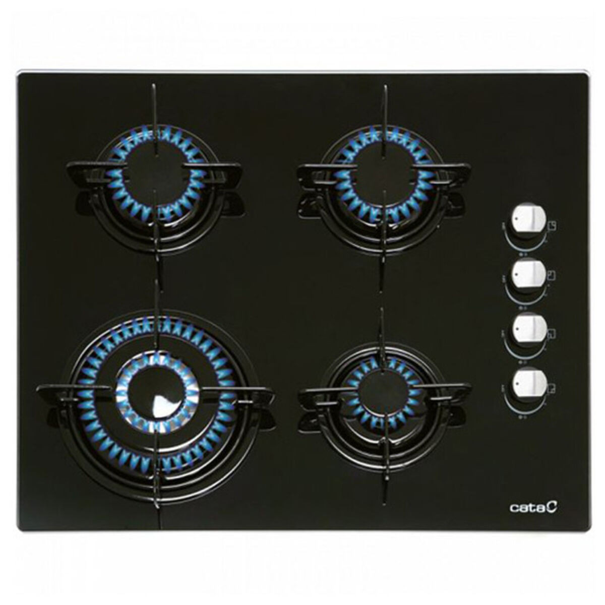 134275329_1 CATA Placa de Gas - CATA 8068400, 4 zonas, 60,00 cm, Negro - Imagen 1