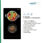 CATA Placa vitrocerámica - CATA TD3002BK, 2 Fuegos zonas, 29 cm, Negro - Imagen 2