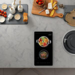 CATA Placa vitrocerámica - CATA TD3002BK, 2 Fuegos zonas, 29 cm, Negro - Imagen 5