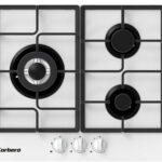 CORBERO Placa de gas - CORBERO CPCGM3F3122W, 3 zonas, 600 mm, Blanco