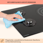 KLARSTEIN Placa de gas - KLARSTEIN MultiChef, 5 zonas, 87 cm, Negro - Imagen 8