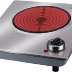 JATA Placa de vitrocerámica - JATA 308650089, 1 zonas, 28 cm, Gris