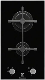 ELECTROLUX Placa de gas - ELECTROLUX EGC3322NVK, 2 zonas, Propane/butane, 290 mm, Negro