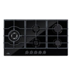 KLARSTEIN Placa de gas - KLARSTEIN Ignito Chef Edition, 5 zonas, 90 cm, Negro - Imagen 2