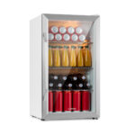 KLARSTEIN Frigorífico una puerta - KLARSTEIN 10039424, 80 Litros, Altura 83 cm, Inox