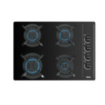 TEKA Placa de gas - TEKA Teka | Placa Cristal Gas, 4 zonas, Gas Butano, 600 mm, Negro