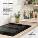 KLARSTEIN Placa de inducción - KLARSTEIN Delicatessa 77 Flex, 4 zonas, 77 cm, Negro - Imagen 2