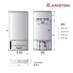 ARISTON Termo eléctrico - LYDOS HYBRID 80L + INSTAFIX ARISTON, 80 l, Blanco - Imagen 5