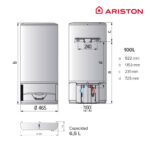 ARISTON Termo eléctrico - LYDOS HYBRID 100L + INSTAFIX ARISTON, 100 l, Blanco - Imagen 5