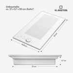 KLARSTEIN Placa de inducción - KLARSTEIN Delicatessa Domino Prime, 2 zonas, 28,80 cm, Blanco - Imagen 8