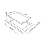SMEG Placa de gas - SMEG 8017709112998, 5 zonas, G20 gas natural, 685 mm, Inox - Imagen 2