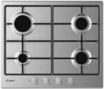 CANDY Placa de gas - CANDY 8016361967649, 4 Fuegos zonas, 595 mm, Inox