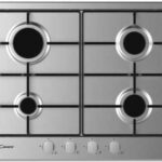 CANDY Placa de gas - CANDY 8016361967649, 4 Fuegos zonas, 595 mm, Inox