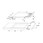 HISENSE Placa de gas - HISENSE 3838782435751, 2 zonas, 71 cm, Inox - Imagen 2
