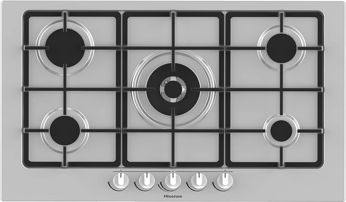 134823002_1 HISENSE Placa de gas - HISENSE 3838782435768, 5 zonas, 860 mm, Inox - Imagen 1