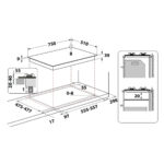 HOTPOINT Placa de gas - HOTPOINT 869991547490, 5.0000 zonas, Metano, 750 mm, Beige - Imagen 8