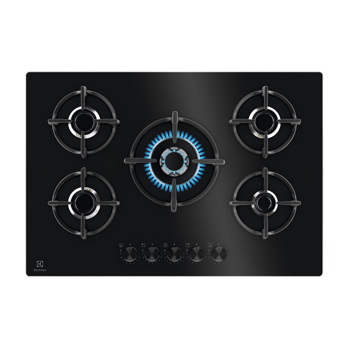 134823096_1 ELECTROLUX Placa de gas - ELECTROLUX 222003838, 5.0000 zonas, 74 cm, Negro - Imagen 1