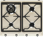 SMEG Placa de gas - SMEG SR964PGH, 4.0000 zonas, Gas NaturalGas ButanoGas Propano, 595 mm, Avena