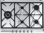 SMEG Placa de gas - SMEG 8017709114794, 4 zonas, G20 gas natural, 3,2 cm, Inox