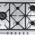 SMEG Placa de gas - SMEG 8017709114794, 4 zonas, G20 gas natural, 3,2 cm, Inox