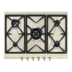 SMEG Placa de gas - SMEG 8017709233297, 5 zonas, Gas licuado del petróleo (LPG), 68,5 cm, Inox