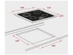 TEKA Placa vitrocerámica - Teka TZ 6415, 4 zonas, Zona grande 21 cm, Touch Control, 60 cm, Negro - Imagen 2