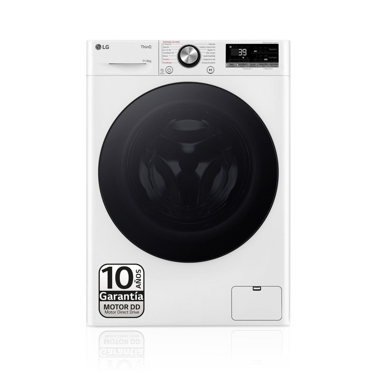135394373_1 LG Lavadora secadora - LG F4DR7011AGW, 11 kg + 6 kg, Blanco - Imagen 1
