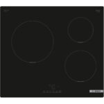 BOSCH Placa de inducción - BOSCH Serie 4, 3 zonas, 592 mm, Negro