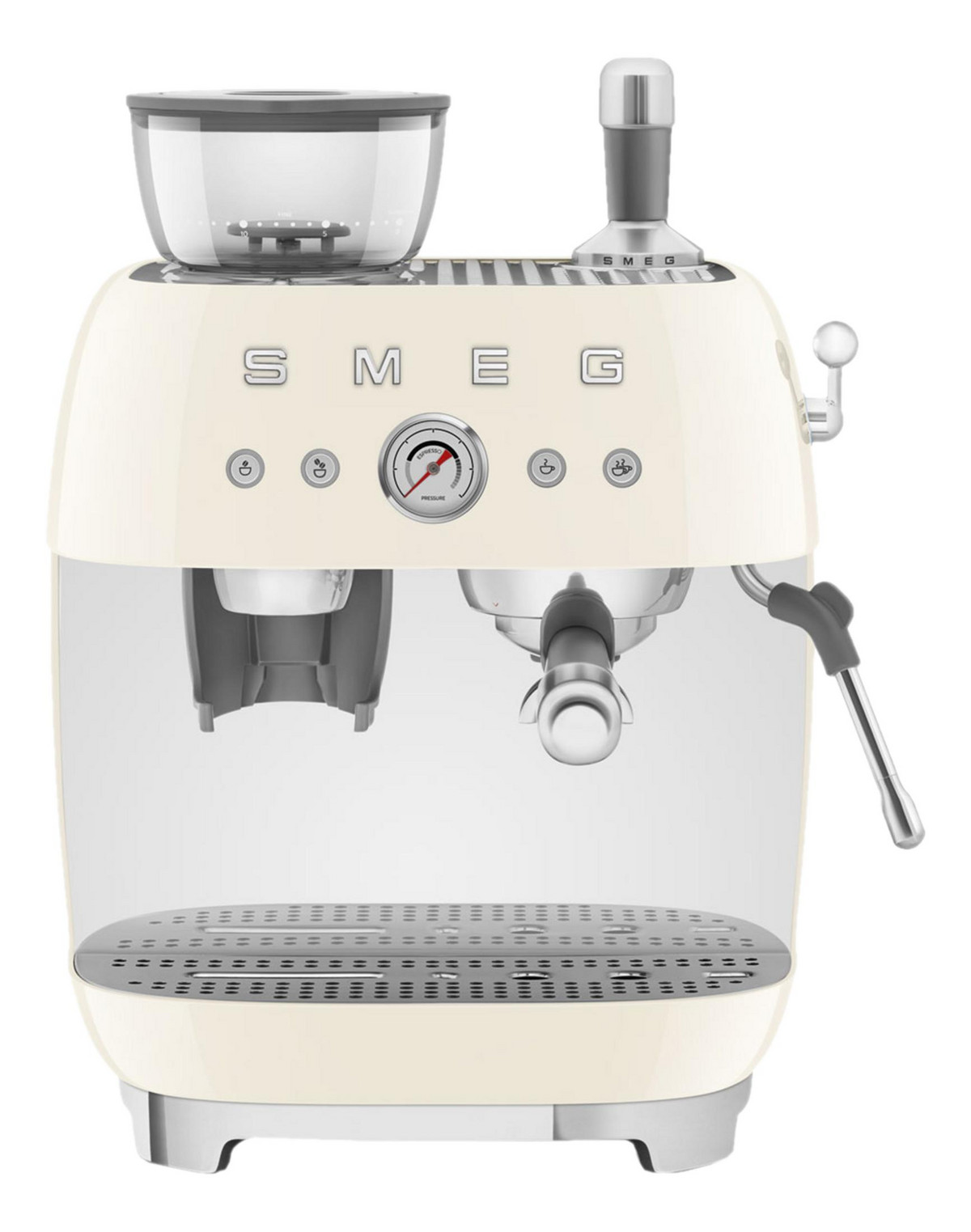 136251289_1 SMEG Cafetera express - SMEG EGF03CREU, 15 bar, 1650 W, 2 tazas, Avena - Imagen 1