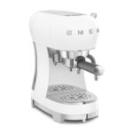 SMEG Cafetera express - SMEG ECF02WHEU, 15 bar, 1350 W, 1,0 tazas, Blanco