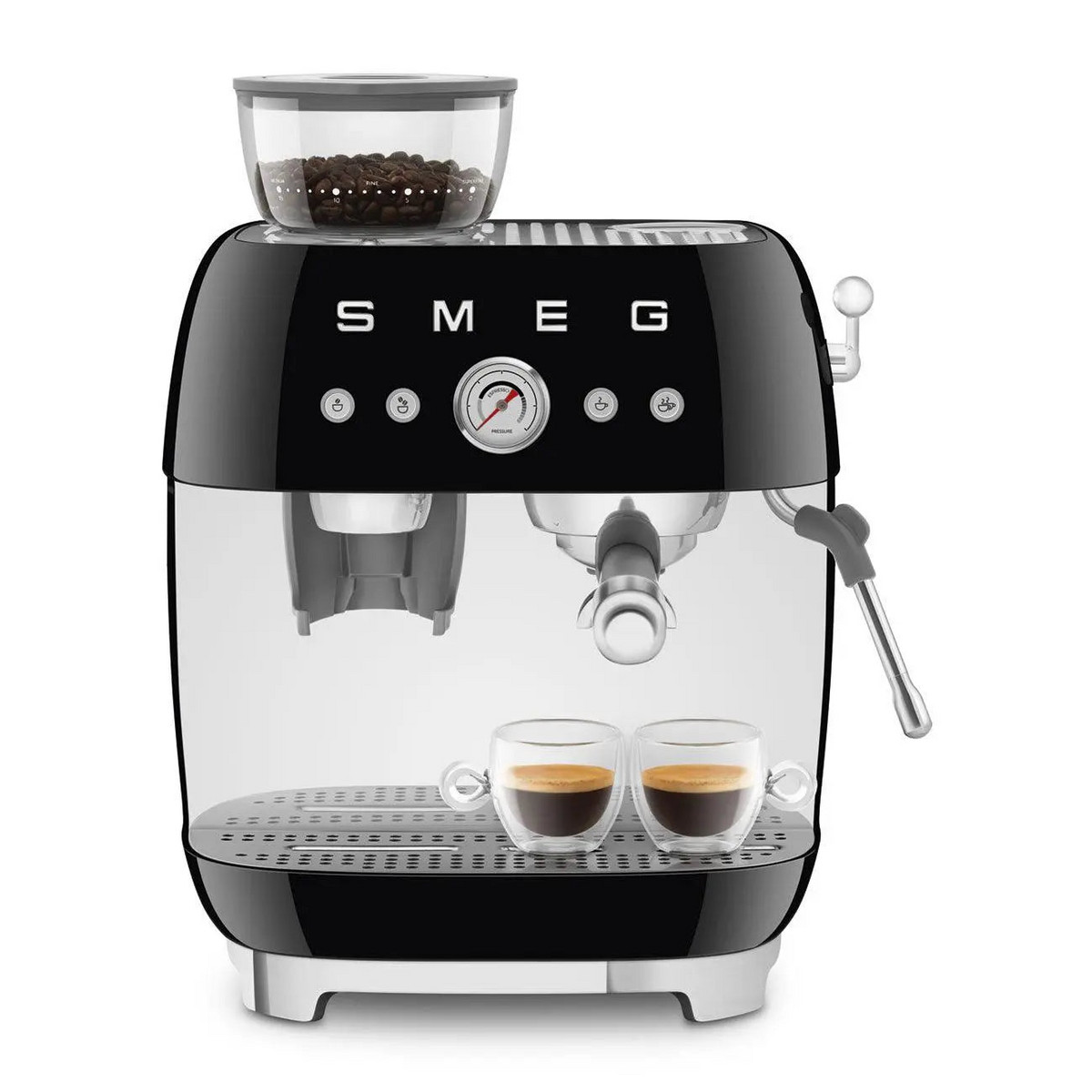 136342111_1 SMEG Cafetera express - SMEG EGF03BLEU, 20 bar, 1650 W, 2 tazas, Negro - Imagen 1