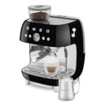 SMEG Cafetera express - SMEG EGF03BLEU, 20 bar, 1650 W, 2 tazas, Negro - Imagen 4