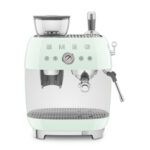 SMEG Cafetera express - SMEG EGF03PGEU, 15 bar, 1650 W, 2 tazas, Inox