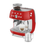SMEG Cafetera express - SMEG EGF03RDEU, 15 bar, 1650 W, 2 tazas, Rojo - Imagen 3