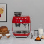 SMEG Cafetera express - SMEG EGF03RDEU, 15 bar, 1650 W, 2 tazas, Rojo - Imagen 6