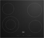BEKO Placa de vitrocerámica - BEKO HIC64402E, 4 zone(s) zonas, 580 mm, Negro - Imagen 7