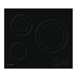 INDESIT Placa Vitrocerámica - INDESIT RI-360C, 3 zone(s) zonas, 580 mm, Negro