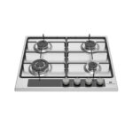CONTINENTAL EDISON Placa de gas - CONTINENTAL EDISON CECTG4VIX, 4 zonas, 58 cm, Inox - Imagen 2