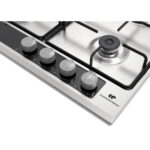 CONTINENTAL EDISON Placa de gas - CONTINENTAL EDISON CECTG4VIX, 4 zonas, 58 cm, Inox - Imagen 4