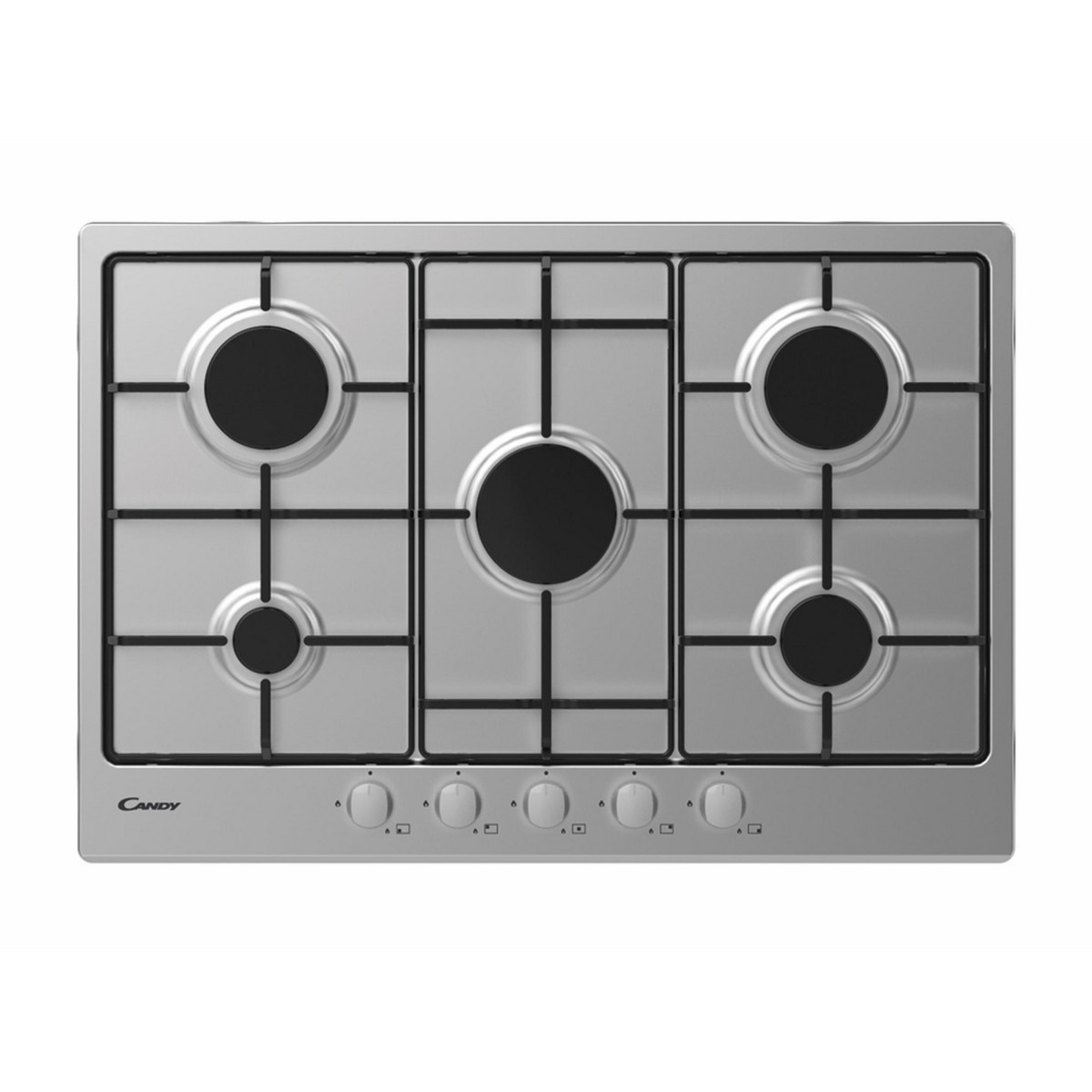 137191837_1 CANDY Placa de gas - CANDY CAN8016361966857, 5 zonas, 74,5 cm, Inox - Imagen 1