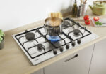CANDY Placa de gas - CANDY CAN8016361966857, 5 zonas, 74,5 cm, Inox - Imagen 3