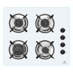 CONTINENTAL EDISON Placa de gas - CONTINENTAL EDISON CECTG4VW1, 4 zonas, 59,4 cm, Inox
