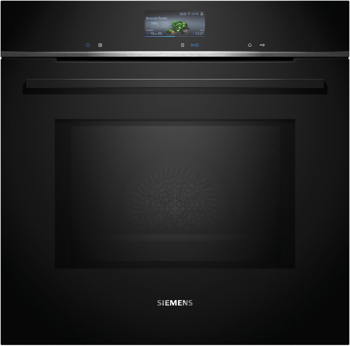 137211468_1 SIEMENS Horno microondas - SIEMENS iQ700 HM736GAB1, Integrable, Hidrolítica, 67 l, 59,4 cm, Negro - Imagen 1
