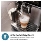 PHILIPS Cafetera express - PHILIPS EP3347/90, 15 bar, 230 W, 0,26 l, 2 tazas, Negro - Imagen 5