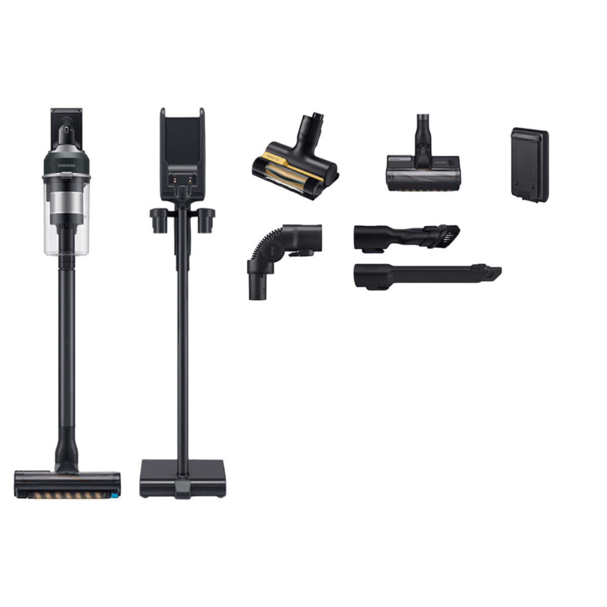 137220384_1 SAMSUNG Aspirador escoba - SAMSUNG SAMVS20C9542TN_WA, 210 W, Potencia de succión 210 AirWatt, Depósito 0,8 l, Autonomía 60 min, Negro - Imagen 1