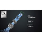 SAMSUNG Aspirador escoba - SAMSUNG SAMVS20C9542TN_WA, 210 W, Potencia de succión 210 AirWatt, Depósito 0,8 l, Autonomía 60 min, Negro - Imagen 8