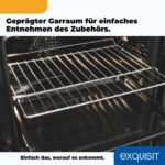 EXQUISIT Horno multifunción - EXQUISIT EBE 255-U-020 Negro, Integrable, 59 l, 595 mm, negro - Imagen 8